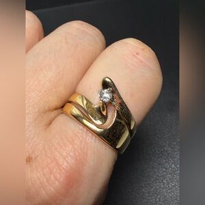 Vintage Joseph Esposito Bypass Solitaire Ring